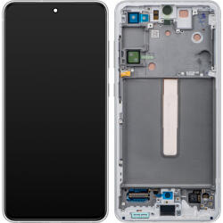 Samsung Display cu Touchscreen Samsung Galaxy S21 FE 5G G990, cu Rama, Alb, Service Pack GH82-26414B