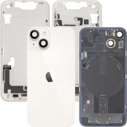 Apple Capac Baterie Apple iPhone 14, Cu Carcasa Mijloc, Full Parts, Alb (Starlight), Swap