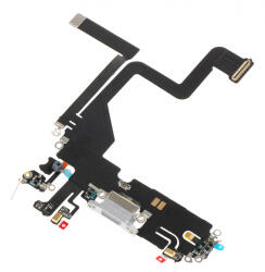 Aftermarket Banda cu Conector Incarcare - Microfon Apple iPhone 14 Pro, Argintiu - koubsolutions