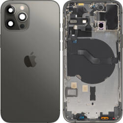 Apple Capac Baterie Apple iPhone 12 Pro, Cu Carcasa Mijloc, Negru (Graphite), Swap