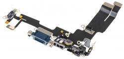 Aftermarket Banda cu Conector Incarcare - Microfon Apple iPhone 14, Bleumarin