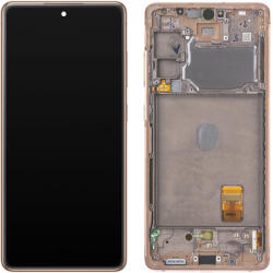Samsung Display cu Touchscreen Samsung Galaxy S20 FE 5G G781, cu Rama, Portocaliu, Service Pack GH82-24215F