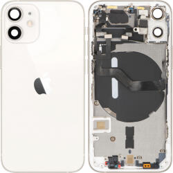 Apple Capac Baterie Apple iPhone 12 mini, Cu Carcasa Mijloc, Alb, Swap
