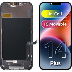 ZY Display cu Touchscreen ZY pentru Apple iPhone 14 Plus, cu Rama, Versiune LCD In-Cell IC Movable, Negru - koubsolutions