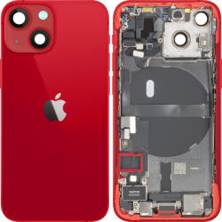 Apple Capac Baterie Apple iPhone 13 mini, Cu Carcasa Mijloc, Full Parts, Rosu, Swap