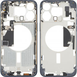 Apple Carcasa mijloc Apple iPhone 15 Pro Max, Albastra (Blue Titanium), Swap