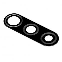 Aftermarket Geam Camera Spate Xiaomi Redmi 9, Negru - koubsolutions