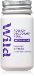 WILD Coconut & Vanilla Refill antiperspirant roll-on rezervă 50 ml