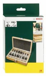 Bosch 15 részes TC marófej készlet (1/4"-os szár) (2607019468) (2607019468)
