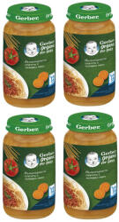 Nestle Био ястие Nestle Gerber Organic - Пълнозърнести спагети с телешко, 12 м+, 4 х 250 g (4х 12401143) - ozone