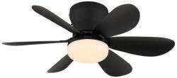 GLOBO Ventilator de tavan Globo DELORES 03625S, LED dimabil, 5W/230V, 2700-6500K, negru, cu telecomandă (GL8889)