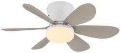 GLOBO DELORES 03625SA-LED Ventilator de tavan dimmabil LED/5W/230V 2700-6500K bej + telecomandă (GL8890)