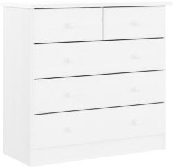 vidaXL ALTA fehér tömör fenyőfa komód 77x35x73 cm 17.68 kg (353922)