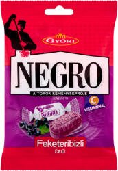 Negro töltetlen keménycukorka 63g feketeribizlis