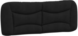 vidaXL fekete szövet fejtámla párna 140 cm 374578 (374578)