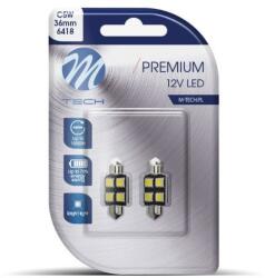 m-tech PREMIUM C5W 36mm 4LED, fehér, 2 db (LB328W)