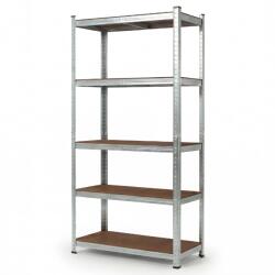  Storix 180 × 90 × 40 cm, 5 polc, horganyzott acél (AUR-G2090 SIL)