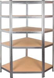 AGA fém, sarok, 180×90×40 cm, 5 polc (MR4604)
