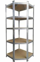 AGA Sarokpolc, fém, 5 polcos, 180×70×40 cm (MR4603)
