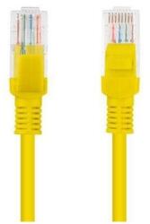 Lanberg Patchcord RJ45 cat. 5e UTP 1m, Galben (PCU5-10CC-0100-Y)