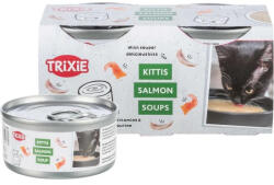 TRIXIE Konzerv Kittis Leves Csirkével és Lazaccal, 4x80g
