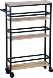 KESPER falfülkébe, mobil, bambusz, fém 50 × 15 × 81 cm (27842)