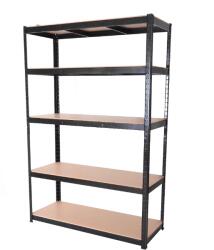ROJAPLAST Polc, fém, 120×45×180 cm (9812)