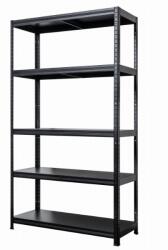 Kovona System Kovona Drumy polc 180 × 100 × 40 cm, fekete