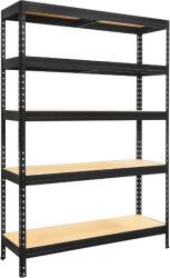 Kovona System PRAKTIK polc 1800x1200x450/5 fekete, 275 kg (VRPRV1801204505C0001)