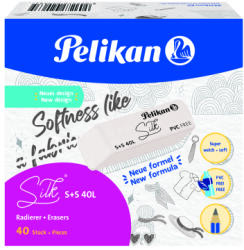 Pelikan Radiera s+s 40l silk alb display - Set 40 (606141)