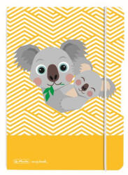 Herlitz Caiet my. book flex a5 40f 80g/mp dictando cute animals koala elastic gri (9492010)