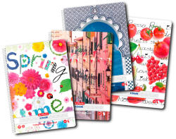Herlitz Caiet a5 100f spira patratele enjoy life economic - Set 5 (9484750)