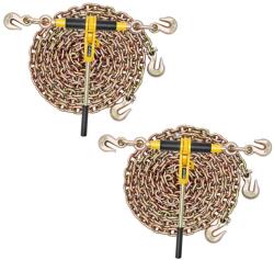 VEVOR Set de legare cu lant VEVOR, 3, 63 T, 3, 9m, G80, pentru transport (5/16-3/8-14FT-2)