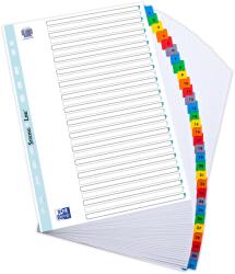 OXFORD Index carton numeric oxford a4 1-31 31f/set 170g/mp alb margine color (100204620)