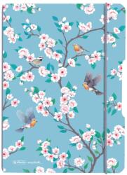 Herlitz Caiet My. book flex A5, 40 file, 80 g/mp, dictando, Motiv Ladylike birds (9481120)