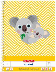 Herlitz Caiet a4 80f spira dictando cute animals koala - Set 5 (50039227)