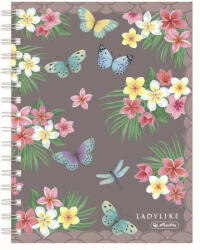 Herlitz Caiet a5 100f spira patratele ladylike butterflies - Set 2 (50044207)