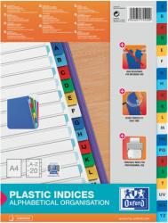 OXFORD Index plastic alfabetic oxford a4 a-z 20f/set alb margine color (100204724)