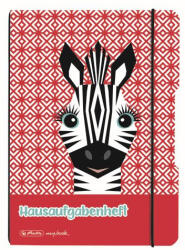 Herlitz Caiet my. book flex a5 40f 80g/mp dictando cute animals zebraelastic negru (9492030)