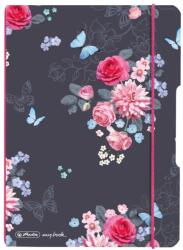 Herlitz Caiet My. book flex A5, 40 file, 80 g/mp, matematica, Motiv Ladylike flowers (9481130)