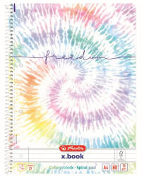 Herlitz Caiet a4 80f spira dictando new batik freedom - Set 5 (50044122)
