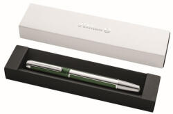 Pelikan Stilou pura m aluminiu argintiu/verde cutie cadou (822855)