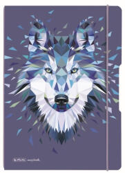 Herlitz Caiet my. book flex a4 2x40f dictando+patratele wild animals wolf - Set 3 (50027262)