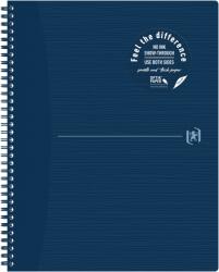 OXFORD Caiet oxford origins a4+ 70f spira scribzee ecolabel patratele albastru inchis - Set 5 (400150007)