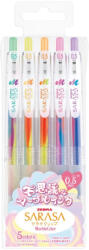 Zebra Pix cu gel 0.5 mm Marble Zebra 5 culori/set (PGE102)