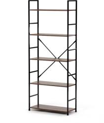  Régi fa dekor polc, MDF, fekete lakk, 5 db (GD-225 OLW)