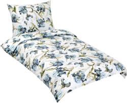 BellaTEX 90/531 pamut ágynemű, 140×200 + 70×90 cm, kékesszürke nőszirom (13985)