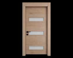 EUROSTILL Интериорна врата с каса EUROSTILL MILANO с остъкление TW 78x205 cm Дъб Мауела (DMTW20578MO110/S)