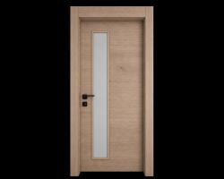 EUROSTILL Интериорна врата с каса EUROSTILL MILANO с остъкление Advanced PW 88x205 cm Дъб Мауела (DMPW20588MO110/S)