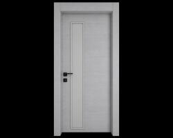 EUROSTILL Интериорна врата с каса EUROSTILL MILANO с остъкление Advanced PW 78x205 cm Орех Шерин (DMPW20578S110/S)